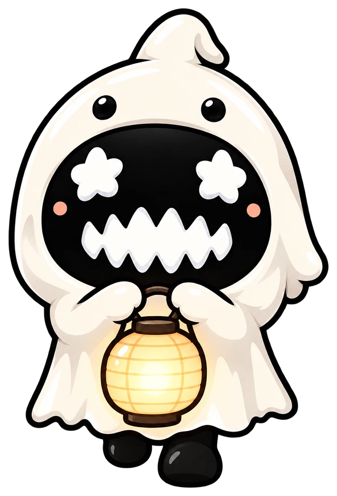 Gimodelo walking with a small glowing paper lantern